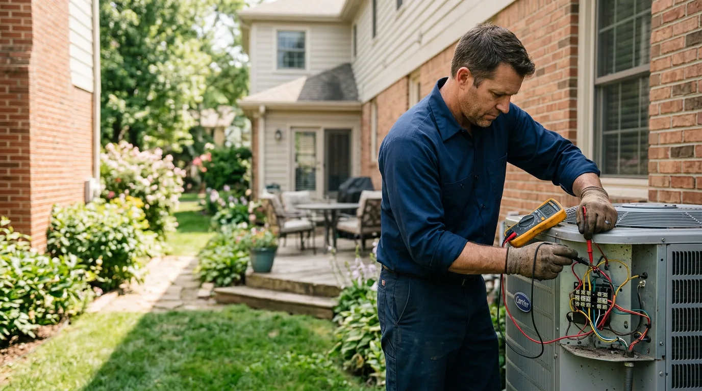 HVAC technician working near Barnard, KS